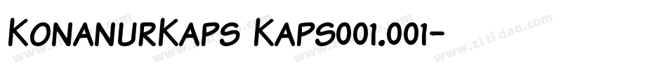 KonanurKaps Kaps001.001字体转换